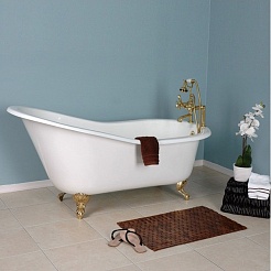 Magliezza Чугунная ванна Beatrice 153x76,5 (ножки золото) – фотография-5